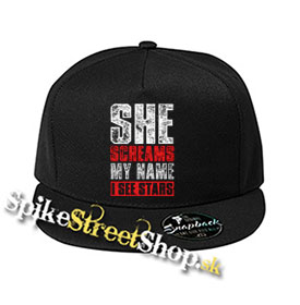 I SEE STARS - She Screams My Name - čierna šiltovka model "Snapback"
