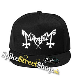 MAYHEM - Logo - čierna šiltovka model "Snapback"