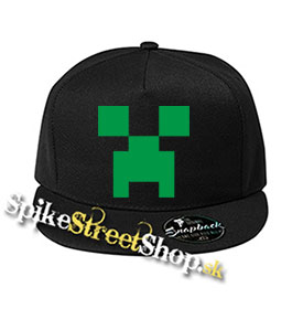 MINECRAFT - Creeper - čierna šiltovka model "Snapback"