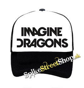 IMAGINE DRAGONS - Logo - čiernobiela sieťkovaná šiltovka model "Trucker"