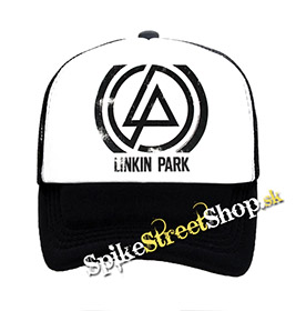 LINKIN PARK - Concentric - čiernobiela sieťkovaná šiltovka model "Trucker"