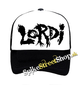 LORDI - Logo - čiernobiela sieťkovaná šiltovka model "Trucker"