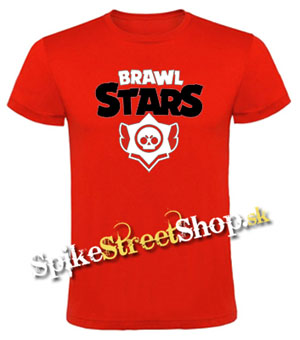 BRAWL STARS - Logo - červené pánske tričko