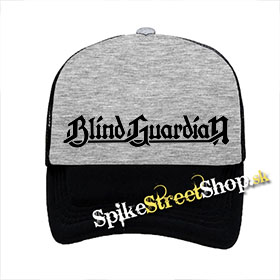 BLIND GUARDIAN - Logo - šedočierna sieťkovaná šiltovka model "Trucker"