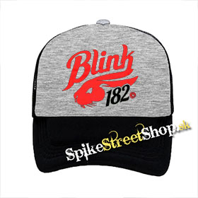BLINK 182 - Champ - šedočierna sieťkovaná šiltovka model "Trucker"