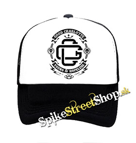 GOOD CHARLOTTE - Crest - čiernobiela sieťkovaná šiltovka model "Trucker"
