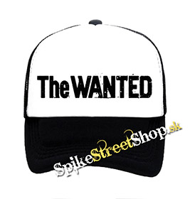 THE WANTED - Logo - čiernobiela sieťkovaná šiltovka model "Trucker"