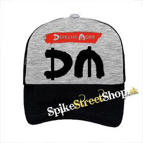 DEPECHE MODE - Spirit Crest - šedočierna sieťkovaná šiltovka model "Trucker"