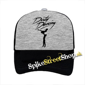 DIRTY DANCING - Time Of My Life - šedočierna sieťkovaná šiltovka model "Trucker"