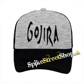 GOJIRA - Logo 2 - šedočierna sieťkovaná šiltovka model "Trucker"