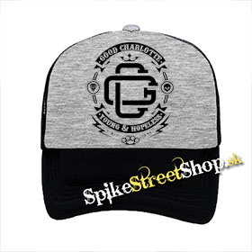GOOD CHARLOTTE - Crest - šedočierna sieťkovaná šiltovka model "Trucker"