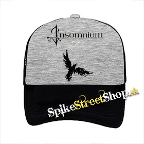 INSOMNIUM - Bird - šedočierna sieťkovaná šiltovka model "Trucker"