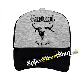 KORPIKLAANI - Finland - šedočierna sieťkovaná šiltovka model "Trucker"