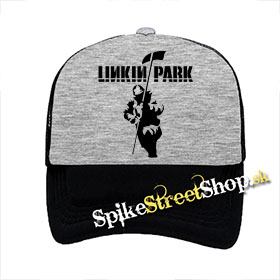 LINKIN PARK - Hybrid Theory - šedočierna sieťkovaná šiltovka model "Trucker"