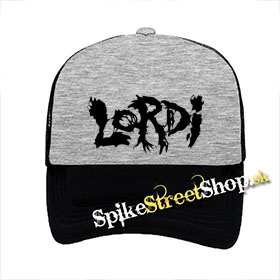 LORDI - Logo - šedočierna sieťkovaná šiltovka model "Trucker"