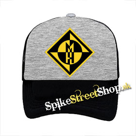 MACHINE HEAD - Crest - šedočierna sieťkovaná šiltovka model "Trucker"