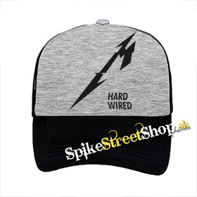 METALLICA - Hardwired Crest - šedočierna sieťkovaná šiltovka model "Trucker"