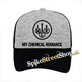 MY CHEMICAL ROMANCE - Logo - šedočierna sieťkovaná šiltovka model "Trucker"