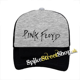 PINK FLOYD - Logo - šedočierna sieťkovaná šiltovka model "Trucker"