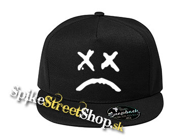 LIL PEEP - Sad Face - čierna šiltovka model "Snapback"