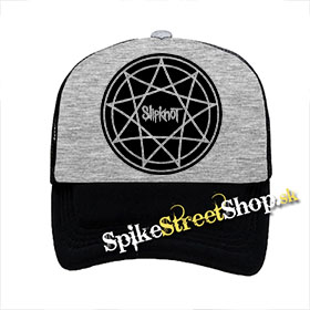 SLIPKNOT - Enneagram Full - šedočierna sieťkovaná šiltovka model "Trucker"