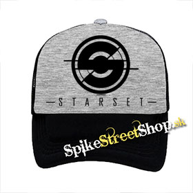STARSET - Logo - šedočierna sieťkovaná šiltovka model "Trucker"
