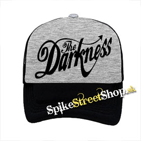 THE DARKNESS - Logo - šedočierna sieťkovaná šiltovka model "Trucker"