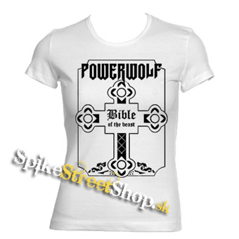 POWERWOLF - Bible Of The Beast - biele dámske tričko