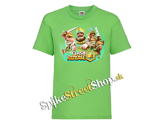 CLASH ROYALE - Electro Wizard & Friends - limetkové detské tričko