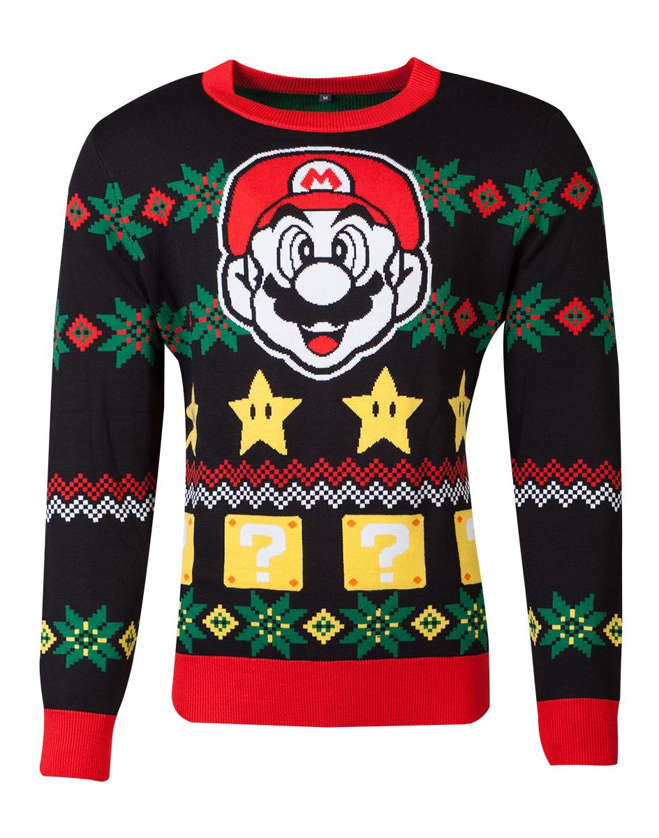 NINTENDO - Super Mario Knitted Unisex Jumper - sveter