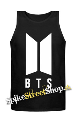 BTS - BANGTAN BOYS - Logo - Mens Vest Tank Top - čierne