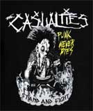 CASUALTIES - Punk Never Dies - chrbtová nášivka