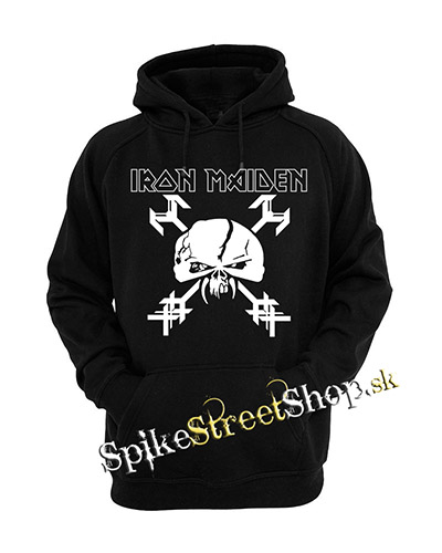 IRON MAIDEN - Final Frontier Crest - čierna pánska mikina