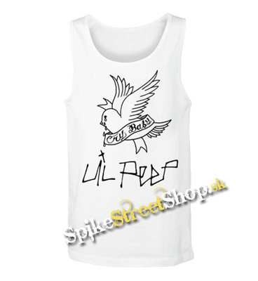 LIL PEEP - Logo Cry Baby - Mens Vest Tank Top - biele