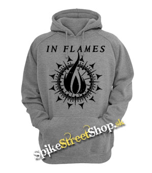 IN FLAMES - Sign - sivá detská mikina