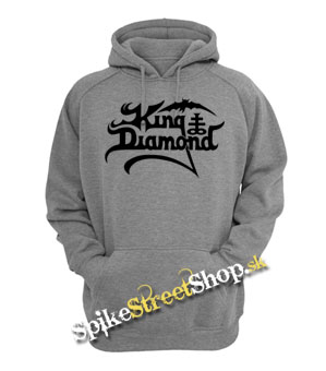 KING DIAMOND - Logo - sivá detská mikina