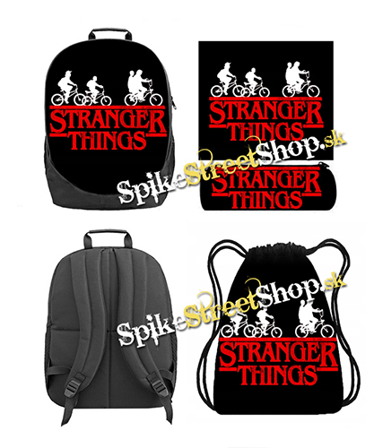 Hurá do školy - sada STRANGER THINGS (ruksak, peračník a vak na prezuvky)