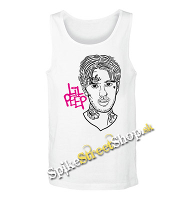 LIL PEEP - Sus Boy Portrait - Mens Vest Tank Top - biele