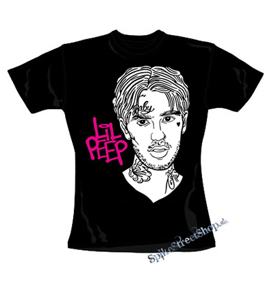 LIL PEEP - Sus Boy Portrait - čierne dámske tričko