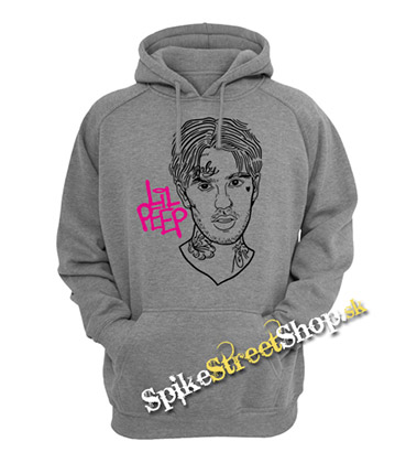 LIL PEEP - Sus Boy Portrait - šedá pánska mikina