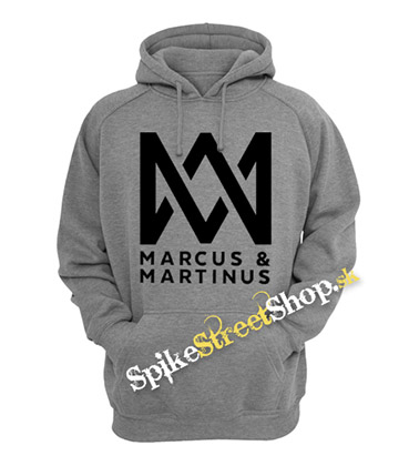 MARCUS & MARTINUS - Logo - šedá pánska mikina