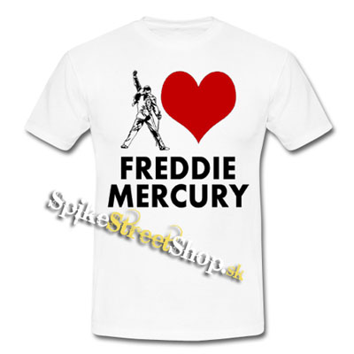 I LOVE FREDDIE MERCURY - biele detské tričko