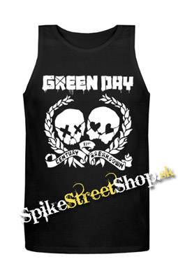 GREEN DAY - 21 st. Century Breakdown Skulls - Mens Vest Tank Top - čierne