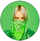 BILLIE EILISH - Portrait Motive 1 - odznak