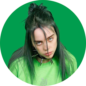 BILLIE EILISH - Portrait Motive 4 - odznak
