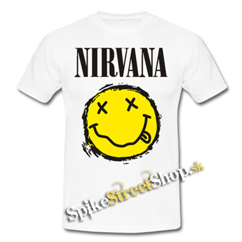 NIRVANA - Yellow Black Smile - biele detské tričko
