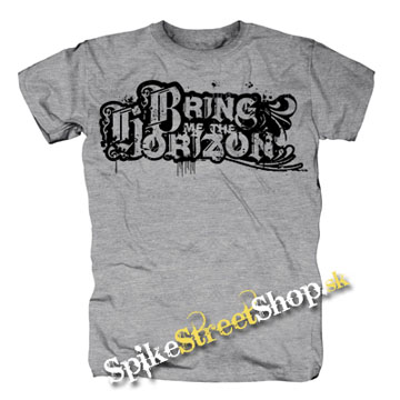 BRING ME THE HORIZON - Black Logo - sivé detské tričko