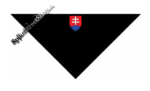 DVOJKRÍŽ - čierna bavlnená šatka na tvár