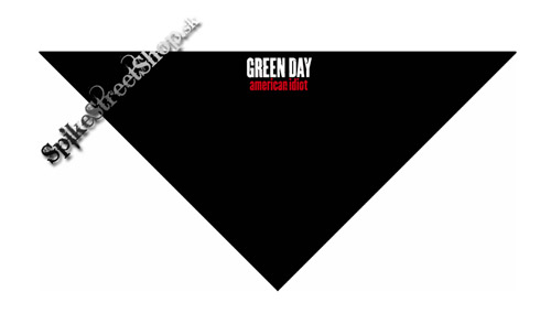 GREEN DAY - American Idiot Slogan - čierna bavlnená šatka na tvár