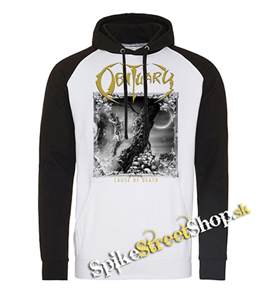 OBITUARY - Cause Of Death Gold Edition - čiernobiela pánska mikina